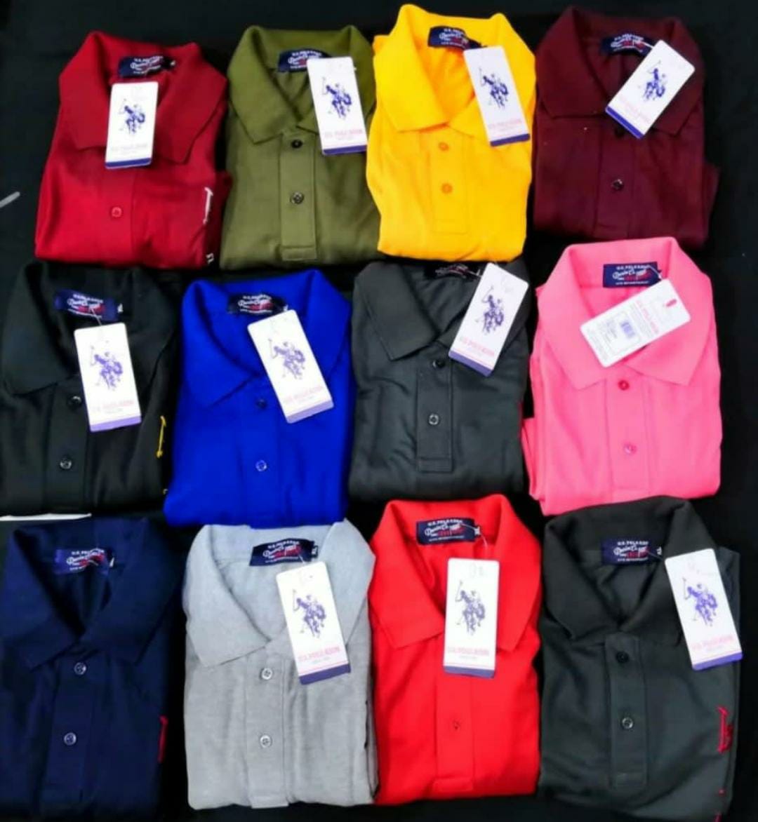 U.S.P Half Sleeve plain Polo T-shirt