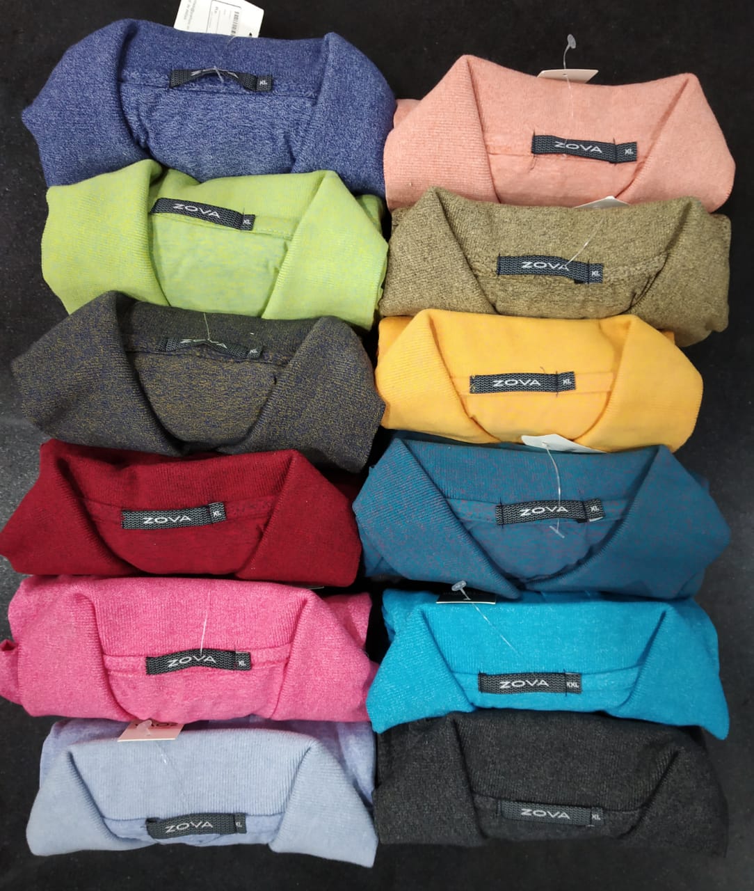 Original Zova (evo) Half Sleeve polo neck plain T-shirt