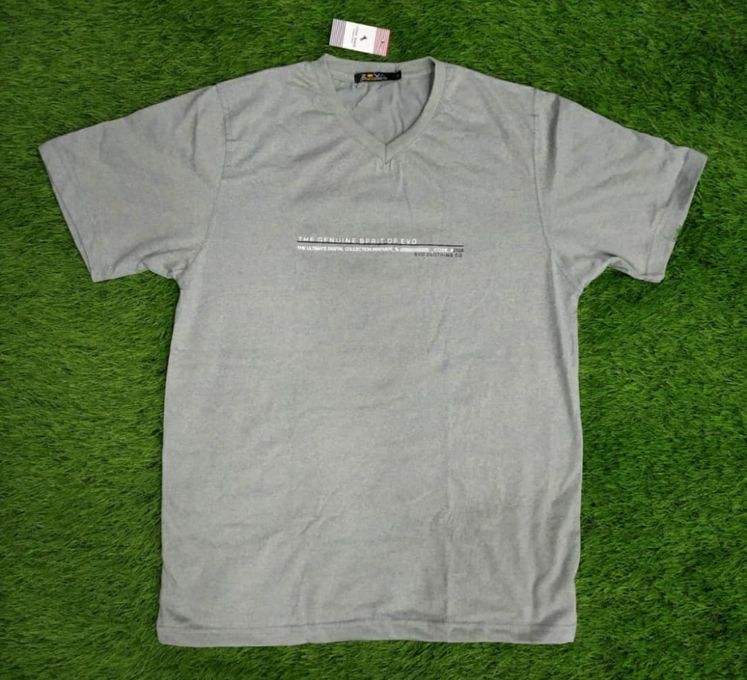 Original Zova (evo) v neck grindle fabric massage print t-shirt