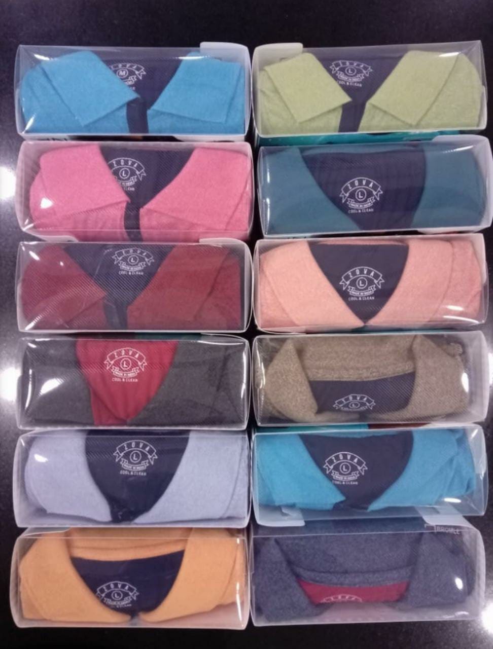 Original Zova (evo) plain polo bottle packing T-shirt