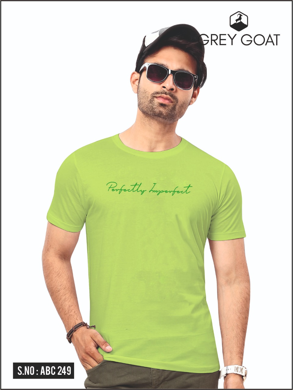Gray got Message Print T-shirt