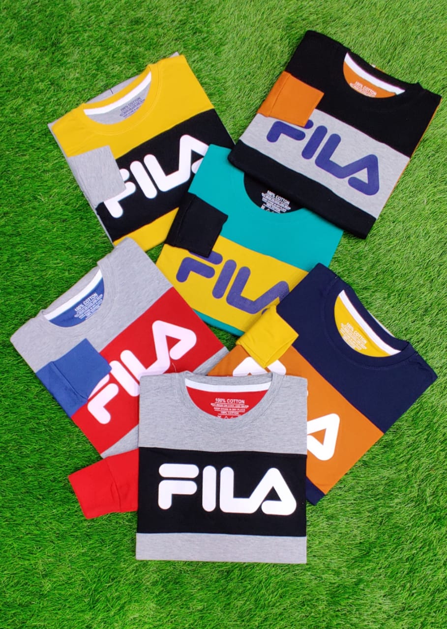 Brand Logo Print Full Sleeve Selfie T-shirt