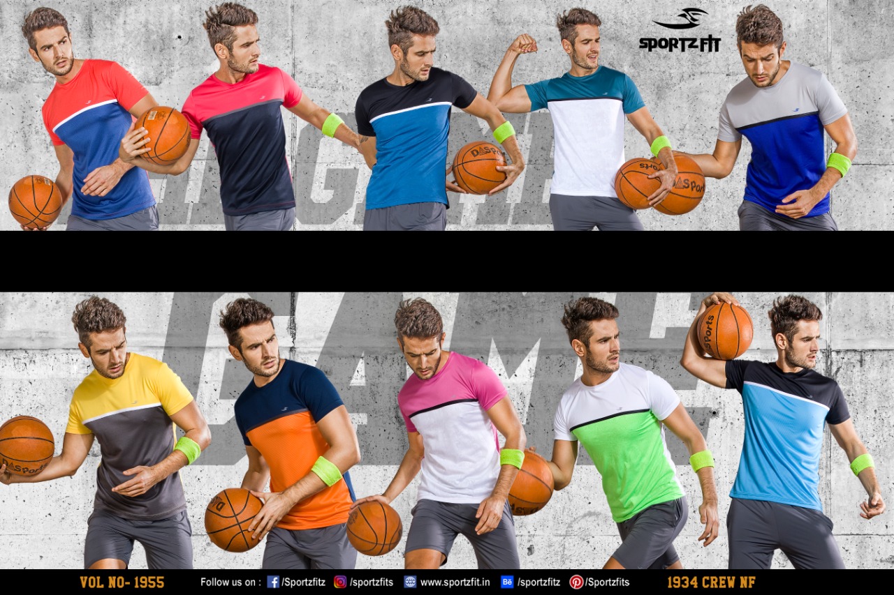 Sportzfit Drifit Round neck Double Colour T-shirt