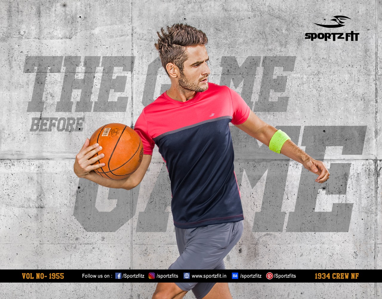 Sportzfit Drifit Round neck Double Colour T-shirt