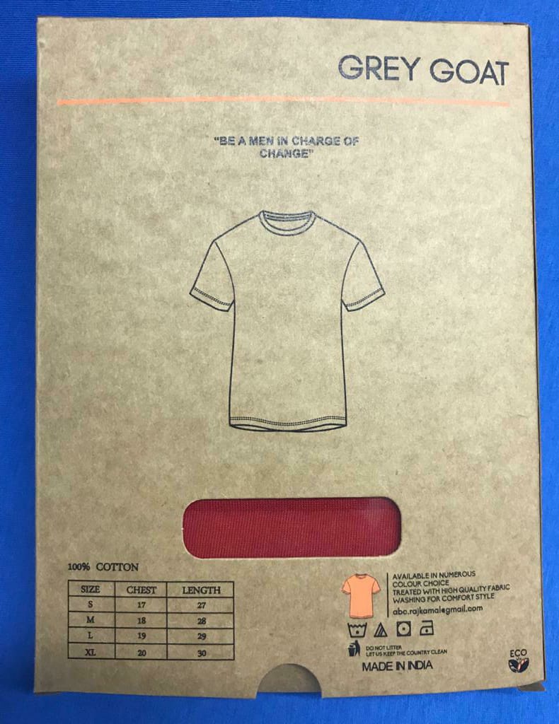 Gray Got Half Sleeve Round Neck Stripe T-shirt