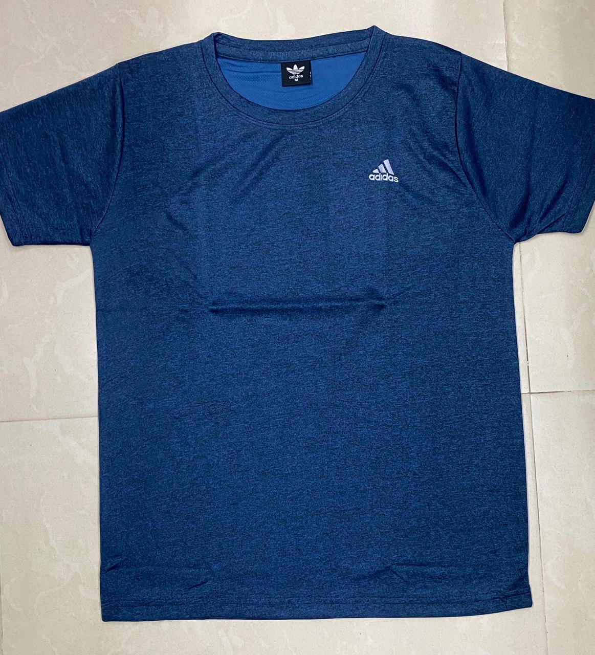 Fashion Clothing Dri Fit Melange round neck half sleeve T-shirt