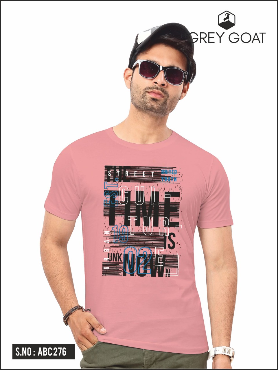 Gray Got Half Sleeve Round neck Graphic Print T-shirt