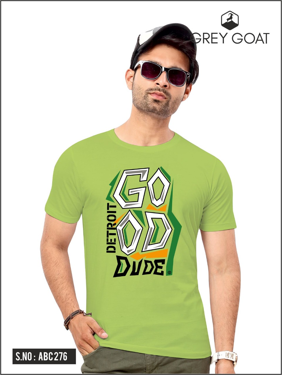 Gray Got Half Sleeve Round neck Graphic Print T-shirt