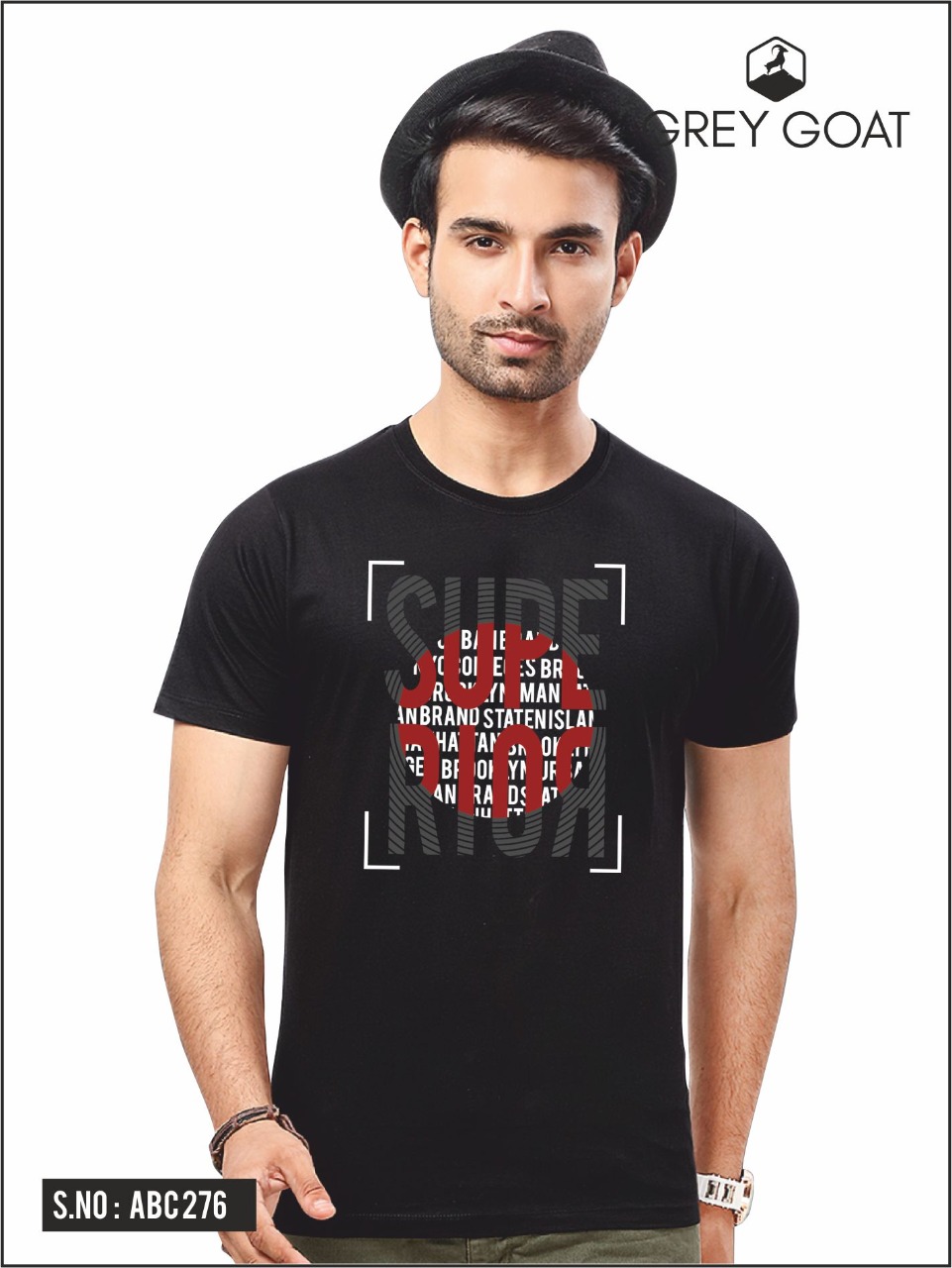 Gray Got Half Sleeve Round neck Graphic Print T-shirt