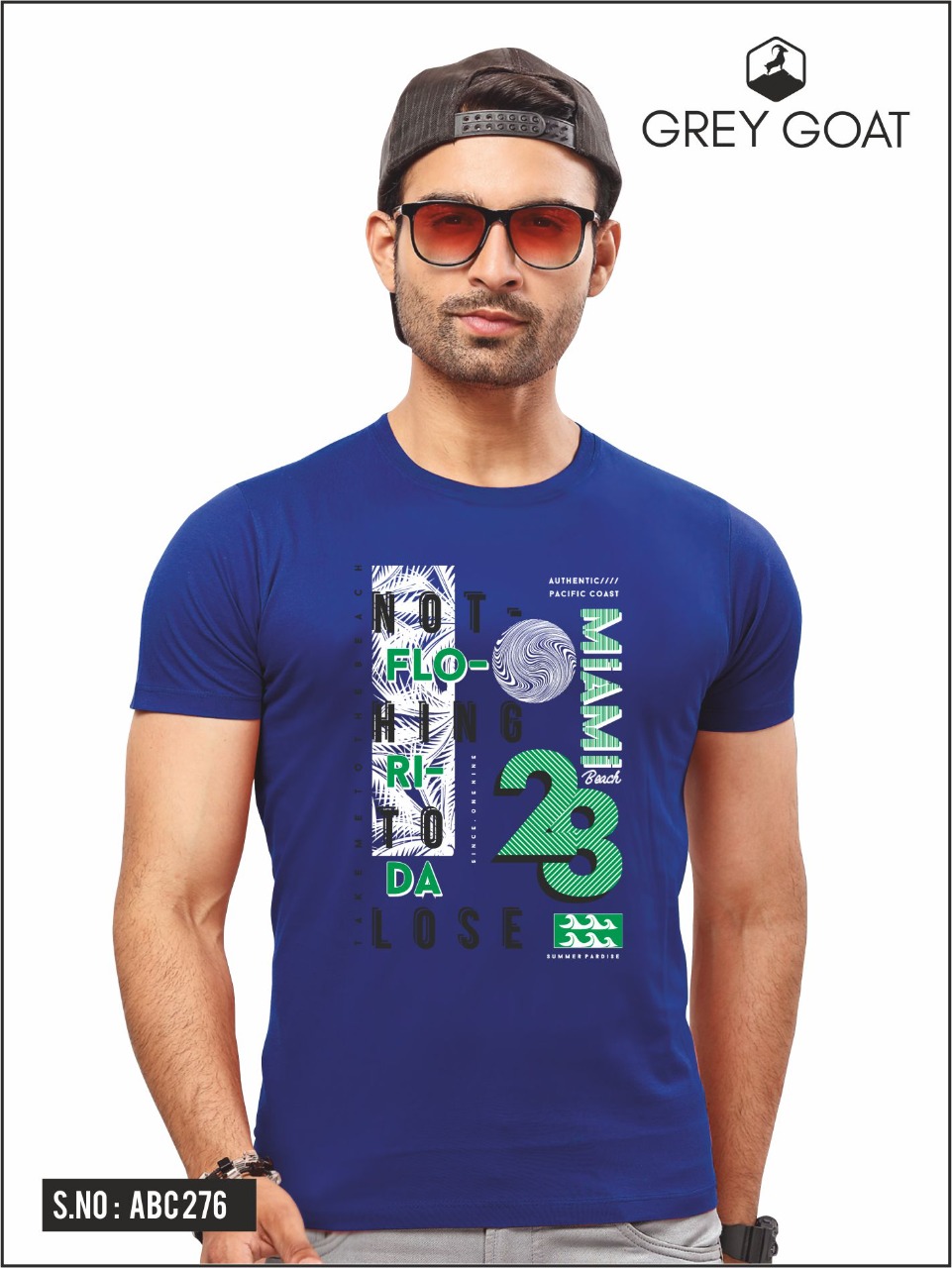 Gray Got Half Sleeve Round neck Graphic Print T-shirt