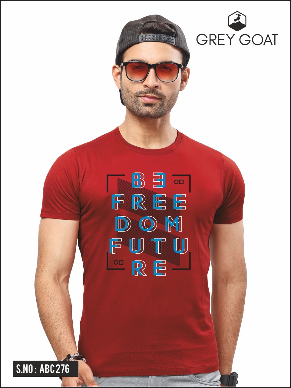 Gray Got Half Sleeve Round neck Graphic Print T-shirt