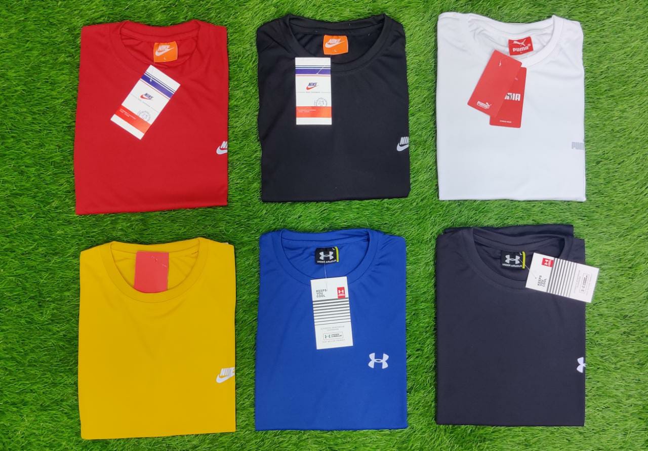 Premium DriFit Half sleeve Round neck Brand Logo T-Shirt